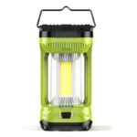camping lantern rechargeable, 4000mah led lantern for power outages super bright portable camping light emergency lantern camping lamp green