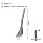 adrift allseason | titanium spoon – lightweight, durable, rust resistant