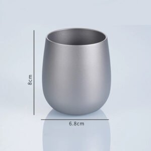 adrift allseason | 280ml pure titanium double walled egg shaped cup