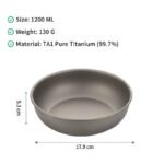 adrift allseason | pure titanium soup plate – 1200ml