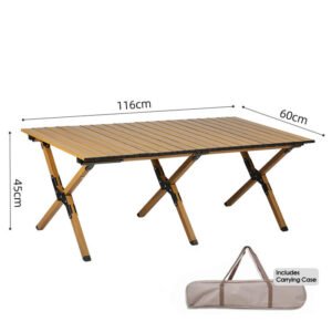 egg roll folding table aluminum alloy 3 sizes